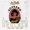 Струны для укулеле LA BELLA UKULELE 11 SOPRANO UKULELE CLEAR NYLON