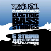 Струны для бас-гитары Ernie Ball 2810 Flat Wound Bass 5 45-130