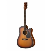 Акустическая гитара Homage LF-4121C-SB, санберст, с вырезом