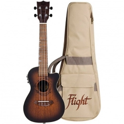 Укулеле концерт FLIGHT DUC380 CEQ AMBER со звукоснимателем