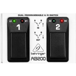 2-канальный педальный переключатель BEHRINGER AB200 DUAL A/B SWITCH