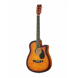 Акустическая гитара HOMAGE LF-3800CT-SB, фолк с вырезом