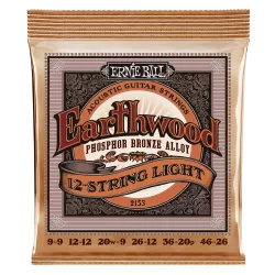Струны для 12-струнной акустической гитары Ernie Ball 2153 (9/9-46/26)