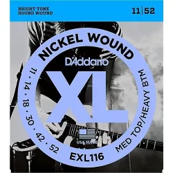 Струны для электрогитары D'Addario EXL116 11-52