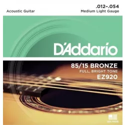Струны для акустической гитары D'addario EZ920 12-54