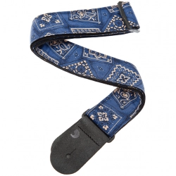 Ремень для гитары, тканый, рисунок «Bandana Blue», Planet Waves 50G03