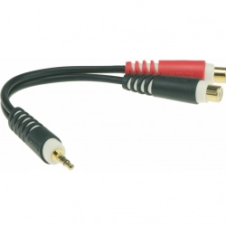 Klotz AYS-4 Кабель соединительный, 0,2м, jack/2 xRCA