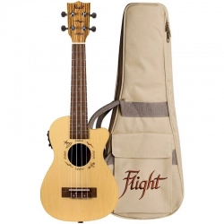 Укулеле концерт FLIGHT DUC328 CEQ SP/ZEB со звукоснимателем