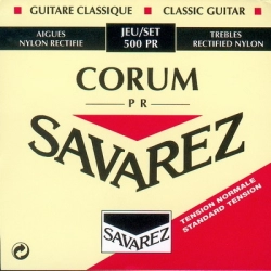 Струны для классической гитары Savarez 500PR Rectified New Cristal Corum