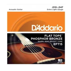 Струны для акустической гитары D'addario EFT15 10-47