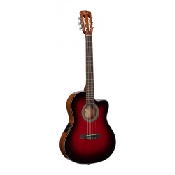 Классическая гитара со звукоснимателем Cort JADE-E Nylon BRB Jade Series