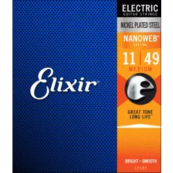 Струны для электрогитары Elixir Nanoweb 12102 11-49