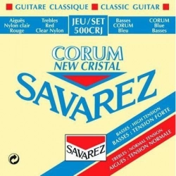 Струны для классической гитары Savarez Ref 500CRJ New Cristal Corum Forte/Normale