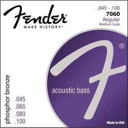 Струны для акустической бас-гитары Fender 7060 45-100
