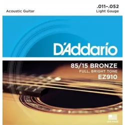 Струны для акустической гитары D'addario EZ910 11-52
