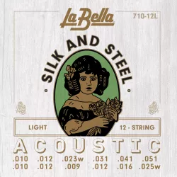 Струны для 12-струнной гитары LA BELLA 710-12L 11-51