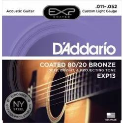 Струны для акустической гитары D'addario EXP13 11-52