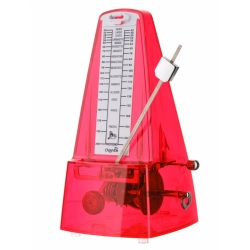 Метроном механический прозрачный красный Cherub WSM-330TRD