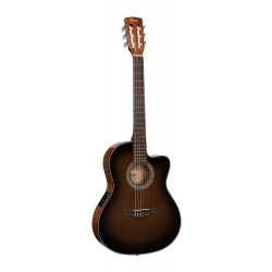 Классическая гитара со звукоснимателем Cort JADE-E Nylon DBB Jade Series
