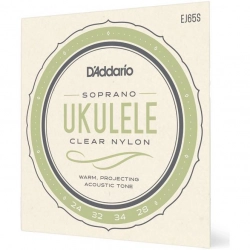 Струны для укулеле сопрано D'addario EJ65S