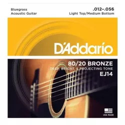 Струны для акустической гитары D'addario EJ14 12-56