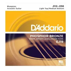 Струны для акустической гитары D'addario EJ19 12-56
