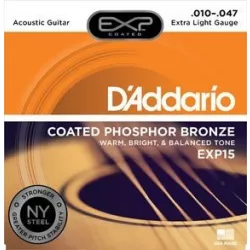 Струны для акустической гитары DADDARIO EXP15