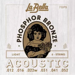Струны для акустической гитары LA BELLA 7GPS Phosphor Bronze 12-52