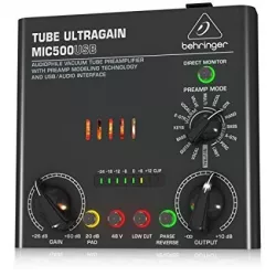 Микрофонный-инструментальный предусилитель BEHRINGER MIC500USB
