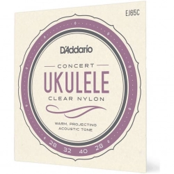 Струны для укулеле концерт D'ADDARIO EJ65C Pro-Arte, чистый нейлон