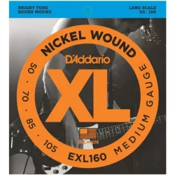 Струны для бас-гитары D'addario EXL160 50-105