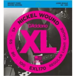 Струны для бас-гитары D'addario EXL170 45-100