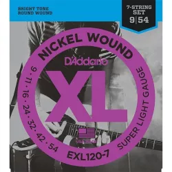 Струны для электрогитары D'Addario EXL120-7 09-54