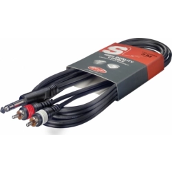 Кабель сигнальный 3m Mini st Jack male/2RCA male-3 Stagg SYC3/MPSB2CM E
