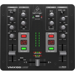 BEHRINGER VMX100USB - микшер для DJ, 2-канальный,Встроенный USB-интерфейс, МАС, РС