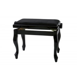 Банкетка для фортепиано Black highgloss / black seat Deluxe Gewa 130330