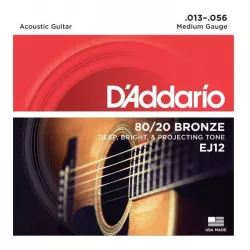 Струны для акустической гитары D'addario EJ12 13-57