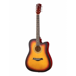 Акустическая гитара Foix FFG-4101C-SB, с вырезом, санберст