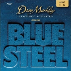 Струны для акустической гитары Dean Markley 2034 Blue Steel 11-52