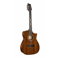 Классическая гитара со звукоснимателем Cort LUXE NYLON BR Frank Gambale Luxe Series