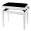 Банкетка для фортепиано White matt / black seat Deluxe Gewa 130020