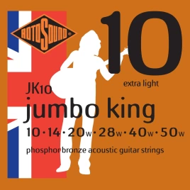 Струны для акустической гитары ROTOSOUND JK10 STRINGS PHOSPHOR BRONZE