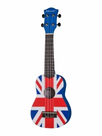 Укулеле сопрано, с рисунком Union Jack, Mirra UK-300-21-YG