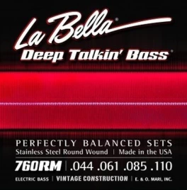 Струны для бас-гитары La Bella 760RM-B 44-110
