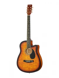 Акустическая гитара HOMAGE LF-3800CT-SB, фолк с вырезом