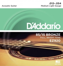 Струны для акустической гитары D'addario EZ920 12-54