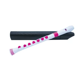 Блок-флейта NUVO RECORDER+ WHITE/PINK WITH HARD CASE