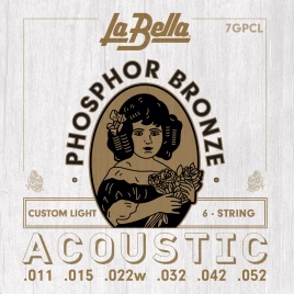 Струны для акустической гитары La Bella 7GPCL Phosphor Bronze 11-52