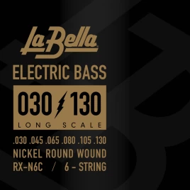 Струны для бас-гитары La Bella RX-N6C 30-130