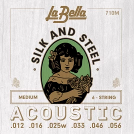 Струны для акустической гитары La Bella 710M 12-56